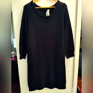 Black long sweater or cover up